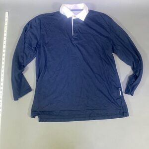 White collard blue shirt